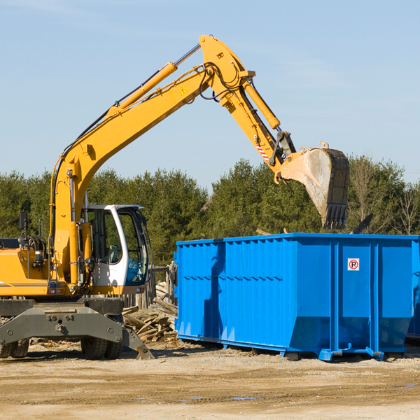 can i choose the location where the residential dumpster will be placed in Almond